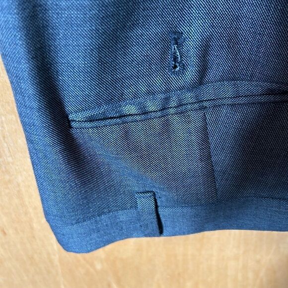 Vintage Pierre Cardin Paris New York 3 piece suit  pants vest jacket Blue 42R - Picture 8 of 17
